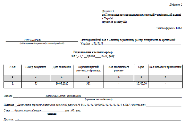 Книга учета депонированной заработной платы образец заполнения