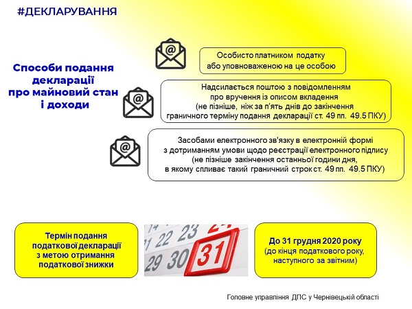 Встигніть подати декларацію до 31 грудня 2020 року, щоб отримати податкову знижку за результатами 2019 року