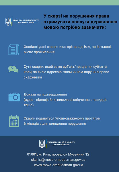 Вам відмовили у обслуговуванні державною мовою: з 16 січня маєте право скаржитись