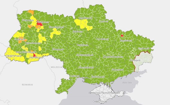 В Україні оновили карантинні зони: хто потрапи до «червоної» зони