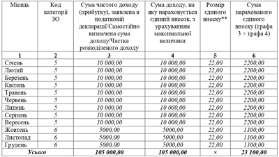 Звіт з ЄСВ ФОП за 2020 рік: зразки заповнення