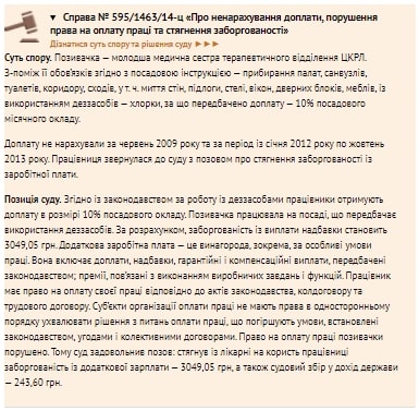 Доплата за роботу з дезінфікуючими засобами 2021