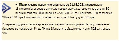 Примеры отображения переходных операций по сниженной ставке НДС