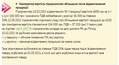 Примеры отображения переходных операций по сниженной ставке НДС