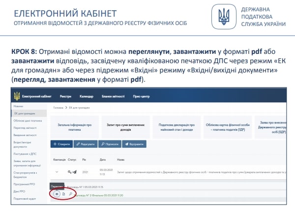 Як фізособі отримати відомості про доходи онлайн: покрокова інструкція від ДПС