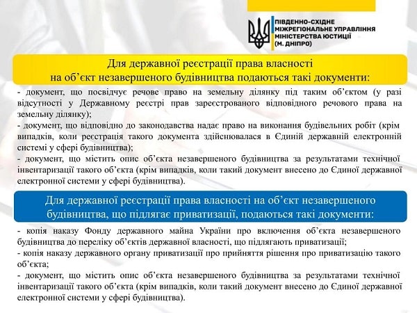 Як зареєструвати право власності на об’єкт незавершеного будівництва