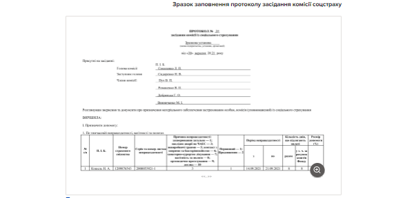 Как отразить электронный больничный в протоколе комиссии по соцстраху: экспертный образец