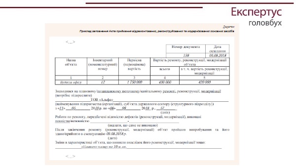 Як обліковувати витрати на ремонт та поліпшення основних засобів