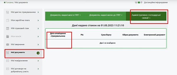 Де на порталі ПФУ знайти штрафи за непрацевлаштування осіб з інвалідністю