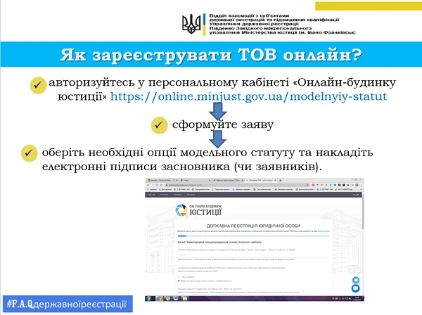 Як зареєструвати ТОВ онлайн
