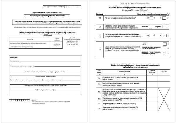 Звіт № 7-ПВ бланк 2021