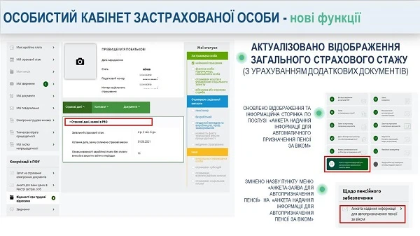 На вебпорталі ПФУ оновили кабінет застрахованої особи: що змінилось особистий кабінет застрахованої особи