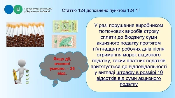 Які новації щодо сплати акцизного податку передбачає Закон №1914 Які новації щодо сплати акцизного податку передбачає Закон №1914