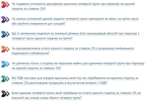 Перехід єдинників з четвертої групи на третю за ставкою 2% Перехід єдинників з четвертої групи на третю за ставкою 2%