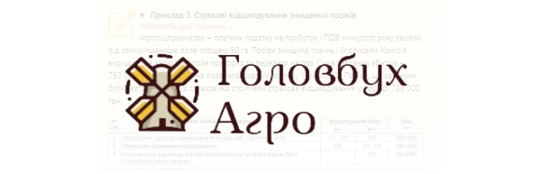 Страховые возмещения уничтоженных посевов Страховые возмещения уничтоженных посевов