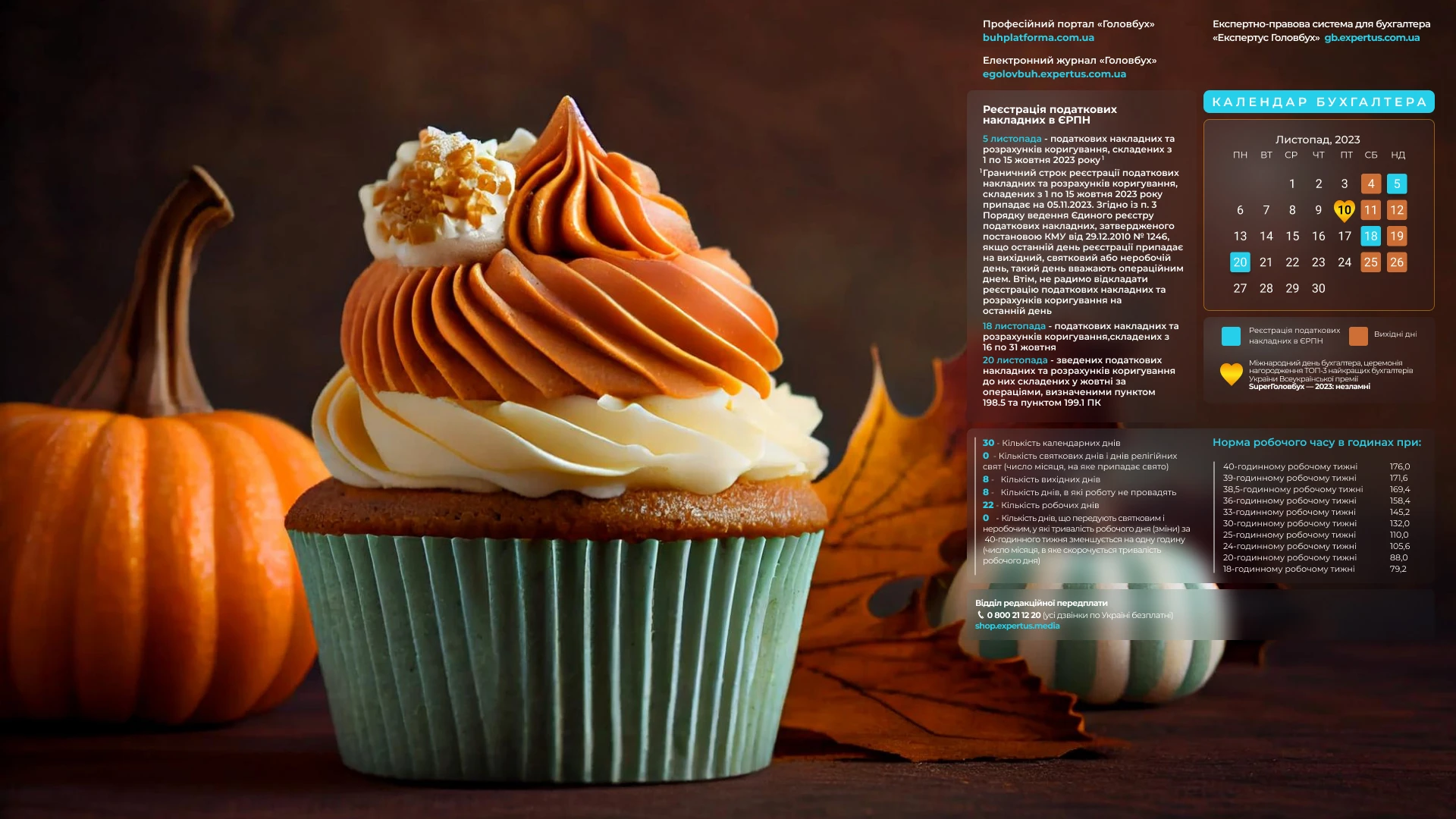 Головне для бухгалтера у листопаді 2023 року