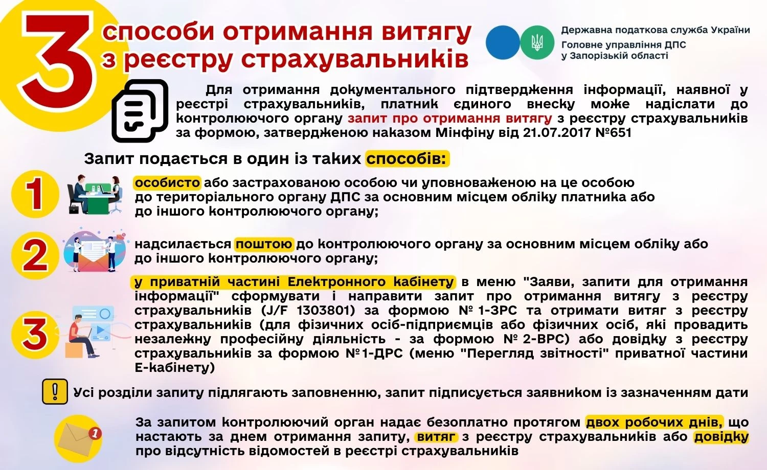 Як отримати в е-формі витяг з реєстру страхувальників
