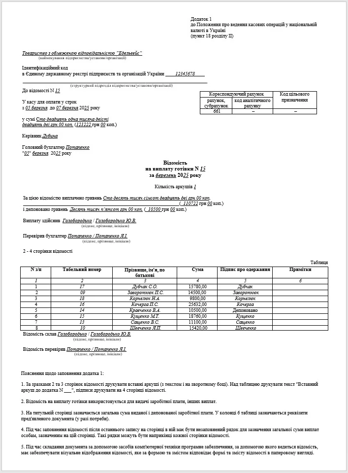 Депонированная зарплата Депонированная зарплата