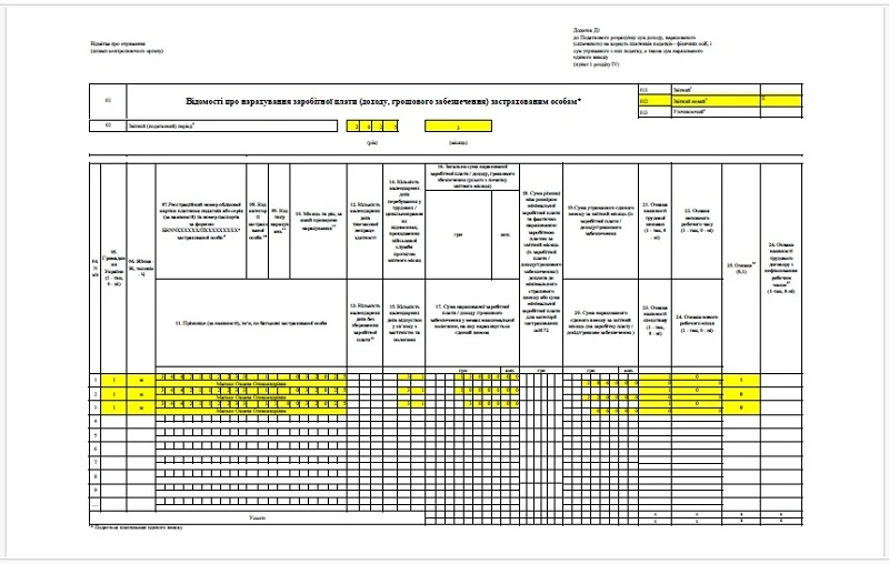 Исправление ошибок в Приложении Д1 Налогового расчета