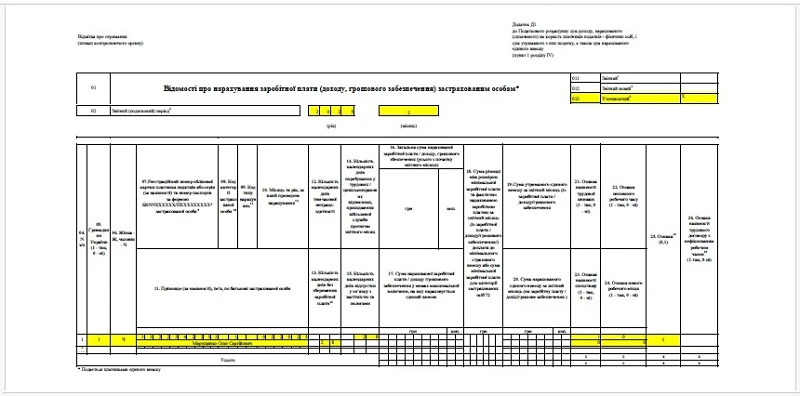Исправление ошибок в Приложении Д1 Налогового расчета