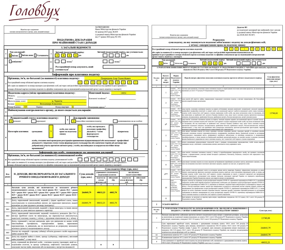 Податкова знижка 2025