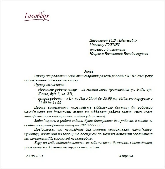 Віддалене робоче місце бухгалтера