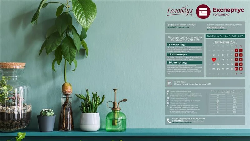 📅 Шпалери на робочий стіл з календарем робочого часу на листопад 2025 року