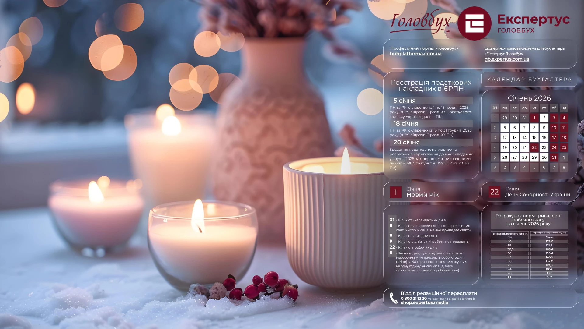 Шпалери на робочий стіл із календарем робочого часу на січень 2025 року