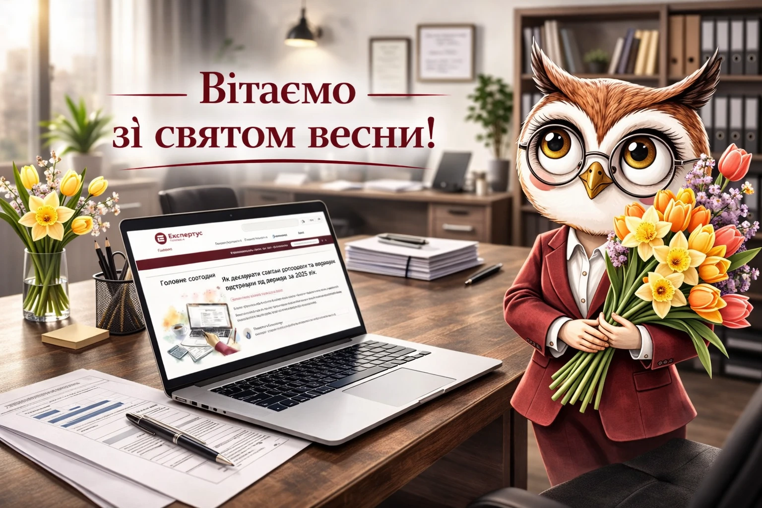 Вітаємо зі святом весни!