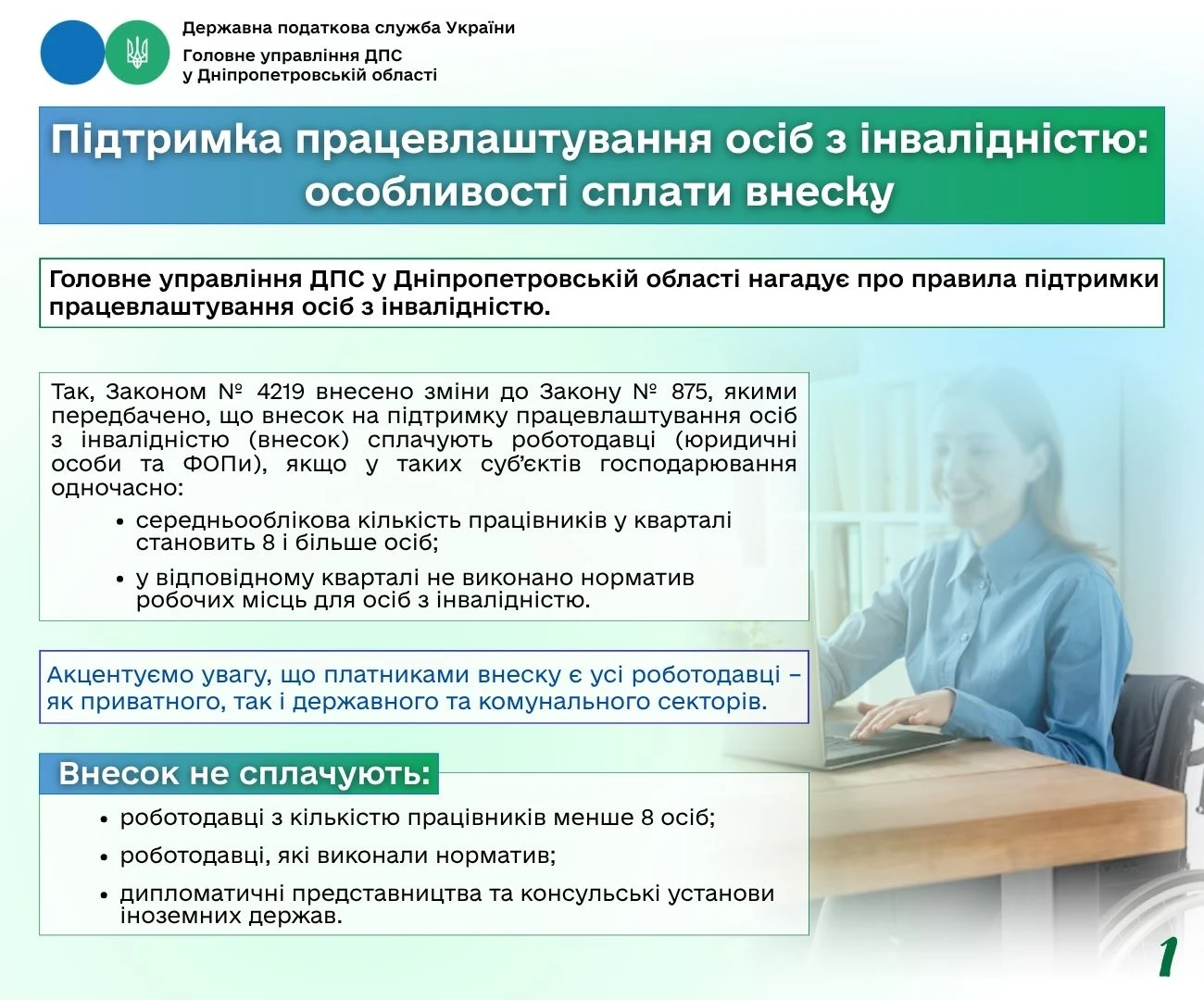 Підприємство перебуває в простої у 2026 році: чи сплачувати внесок на підтримку осіб з інвалідністю