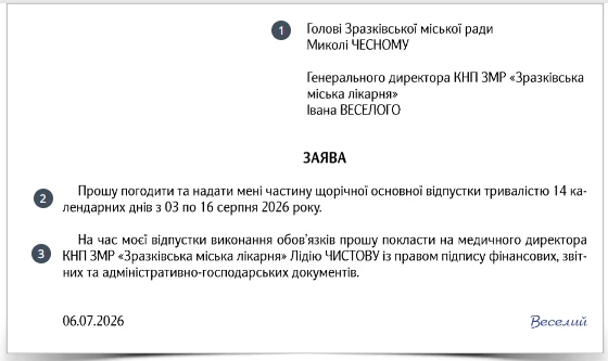 Керівник ЗОЗ бере відпустку: як делегувати право підпису