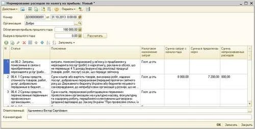 Відображаємо в «1С:Бухгалтерія 8» операцію з надання благодійної допомоги юрособі