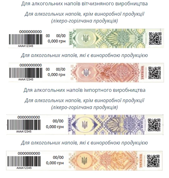 Акцизна марка для алкоголю матиме QR-код та штрих-код: підкоригували Положення про акцизні марки
